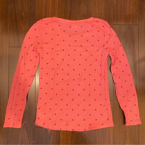 Circo Girls L 10/12 Thermal Long Sleeve Pink with Red Polka Dots - Picture 5 of 5
